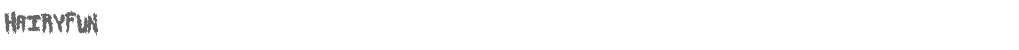 HairyFun HairyFun.ttf font preview