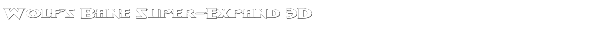 Wolf's Bane Super-Expanded wolfsbane2superexp3d.ttf font preview
