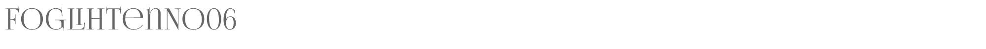Sample characters Foglihten No06 Font