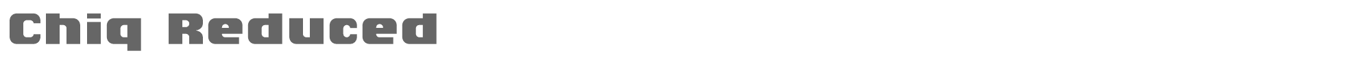 Sample characters Chiq Font