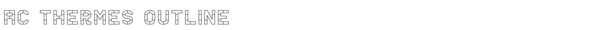 Sample characters AC Thermes Font