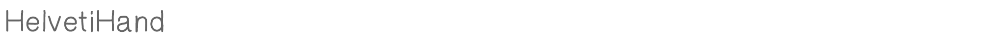 HelvetiHand HelvetiHand.ttf font preview