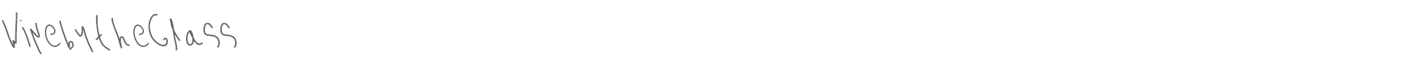 Sample characters Wine by the Glass Font