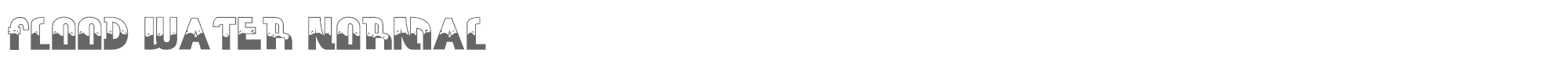 Sample characters Flood Water Font