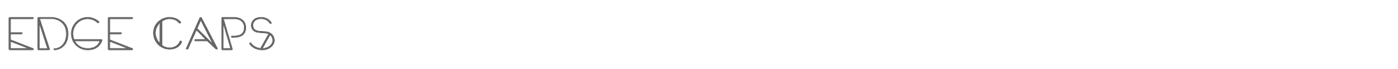 Edge Caps EdgeCaps-Regular.otf font preview