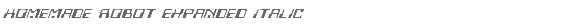 Homemade Robot Homev2ei.ttf font preview
