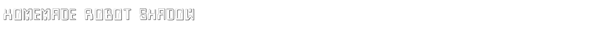 Homemade Robot Homev2s.ttf font preview