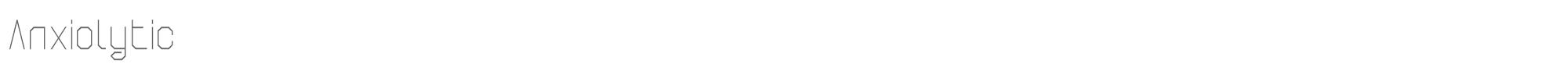 Anxiolytic Anxiolytic.ttf font preview