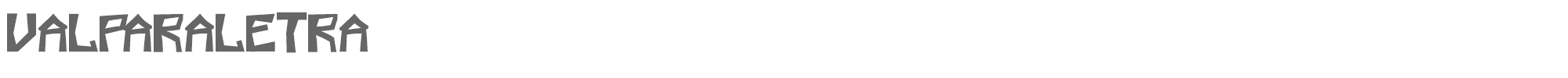 Valparaletra valparaletra.ttf font preview