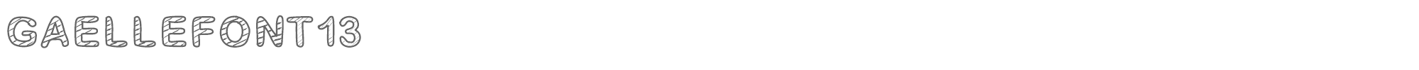 Gaelle GaelleFont13.ttf font preview