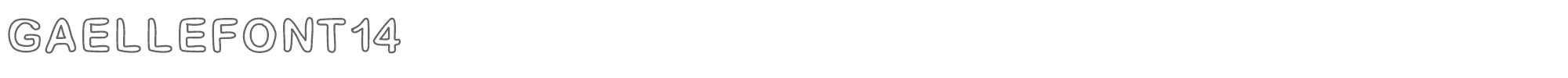 Gaelle GaelleFont14.ttf font preview