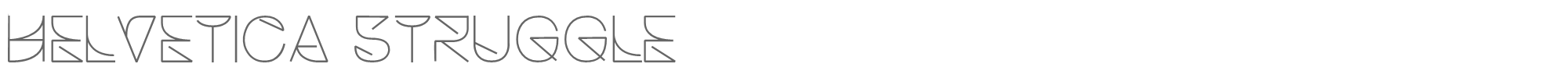 Helvetica Struggle HelveticaStruggleLight.otf font preview