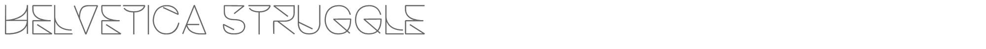 Helvetica Struggle HelveticaStruggleLight.ttf font preview