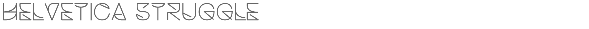 Helvetica Struggle HelveticaStruggleRegular.ttf font preview
