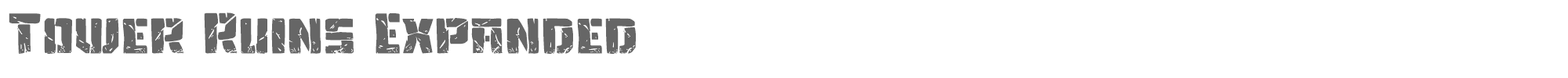 Tower Ruins towerruinsexpand.ttf font preview