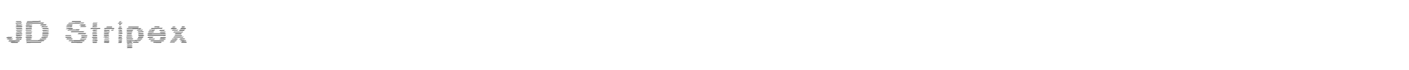 JD Stripex jd_stripex.ttf font preview