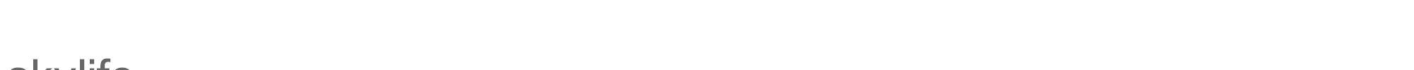 Sample characters Skylife Font