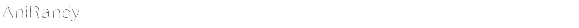 Sample characters Ani Randy Font