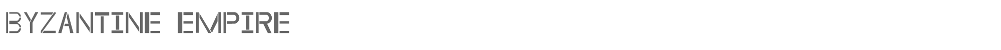 Sample characters Byzantine Empire Font