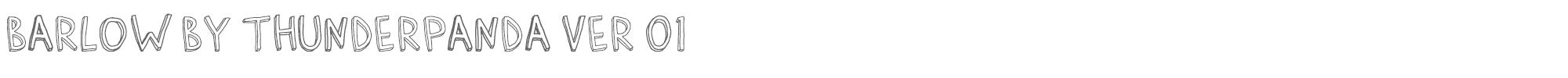 Barlow by Thunderpanda Barlow_by_Thunderpanda_ver01.otf font preview