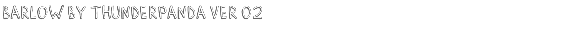 Barlow by Thunderpanda Barlow_by_Thunderpanda_ver02.otf font preview