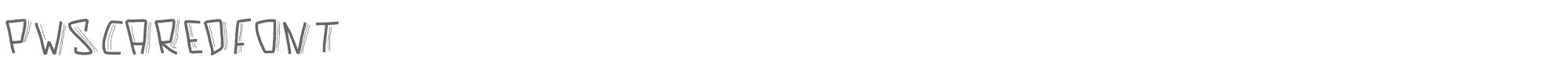 PW Scared Font PWScaredFont.ttf font preview