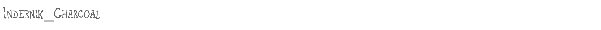 Sample characters Indernik Charcoal Font