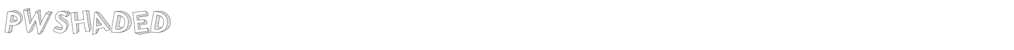 PW Shaded PWShaded.ttf font preview