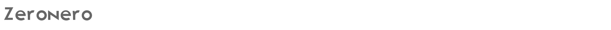 Zeronero zeronero-regular.ttf font preview