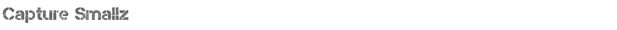 Sample characters Capture Smallz Font
