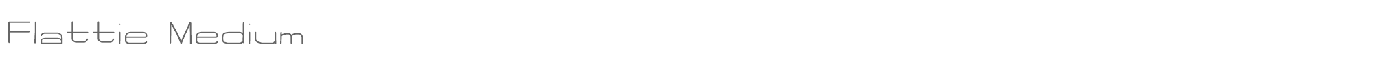 Sample characters Flattie Font