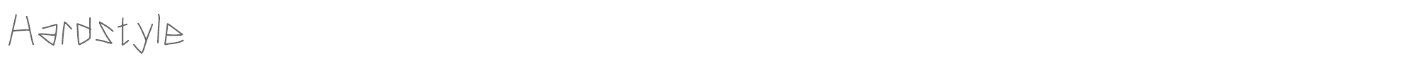 Sample characters Hardstyle Font