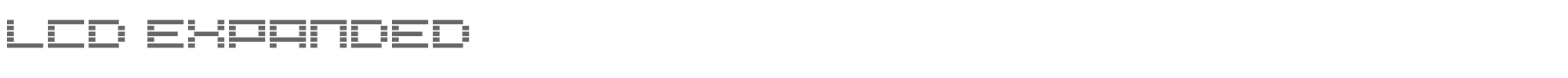 Sample characters LCD Expanded Font