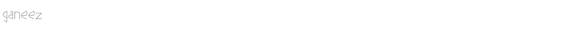 Sample characters Ganeez Font