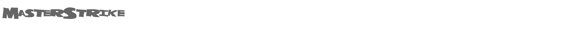 Master Strike MasterStrike.ttf font preview