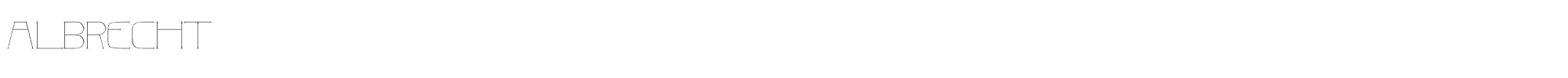 Sample characters Albrecht Font