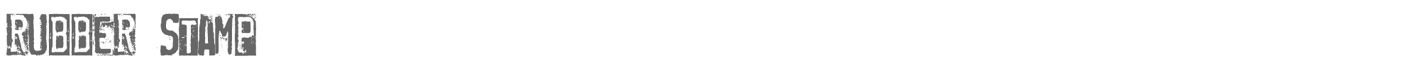 Rubber Stamp RUBBERSTAMP.otf font preview