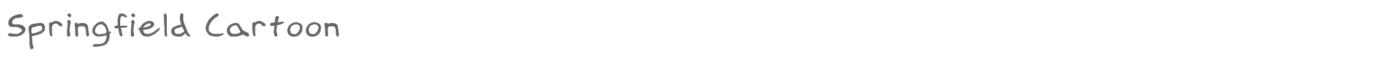 Springfield Cartoon SpringfieldCartoon-Regular.ttf font preview