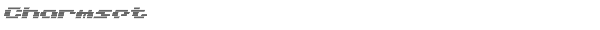 Charmset Charmset.ttf font preview