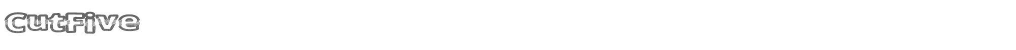 Cut Five CutFive.ttf font preview