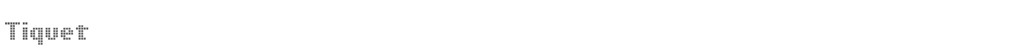 Sample characters Tiquet Font