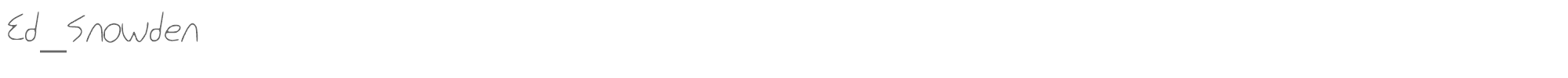 Ed Snowden Ed_Snowden.ttf font preview
