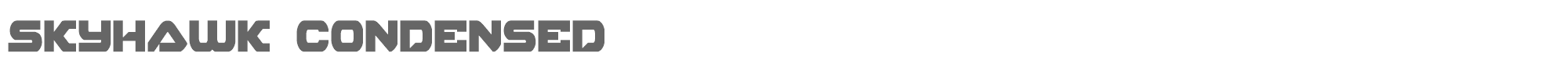 Skyhawk skyhawkcond.ttf font preview