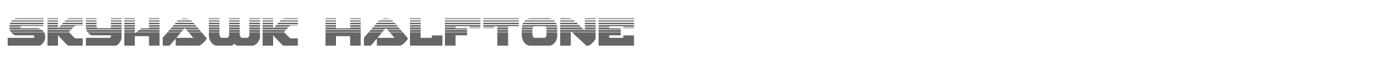 Skyhawk skyhawkhalf.ttf font preview