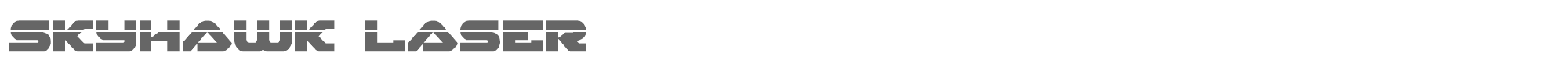 Skyhawk skyhawklaser.ttf font preview
