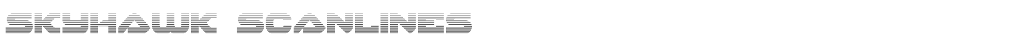 Skyhawk skyhawkscan.ttf font preview