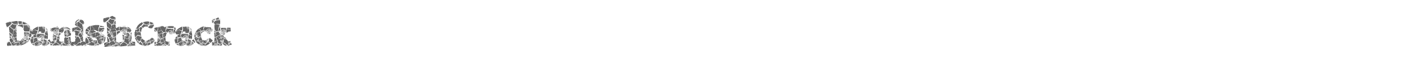 Danish Crack DanishCrack.ttf font preview