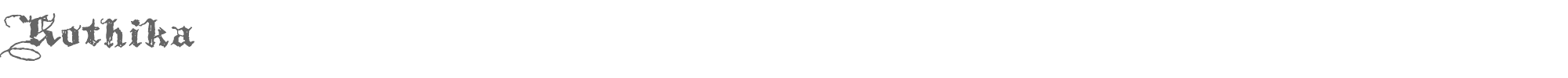 Sample characters Kothika Font