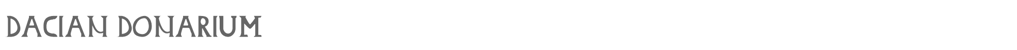 Sample characters Dacian Donarium Font