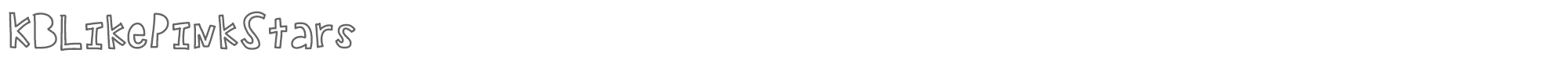 KB Like Pink Stars KBLikePinkStars.ttf font preview